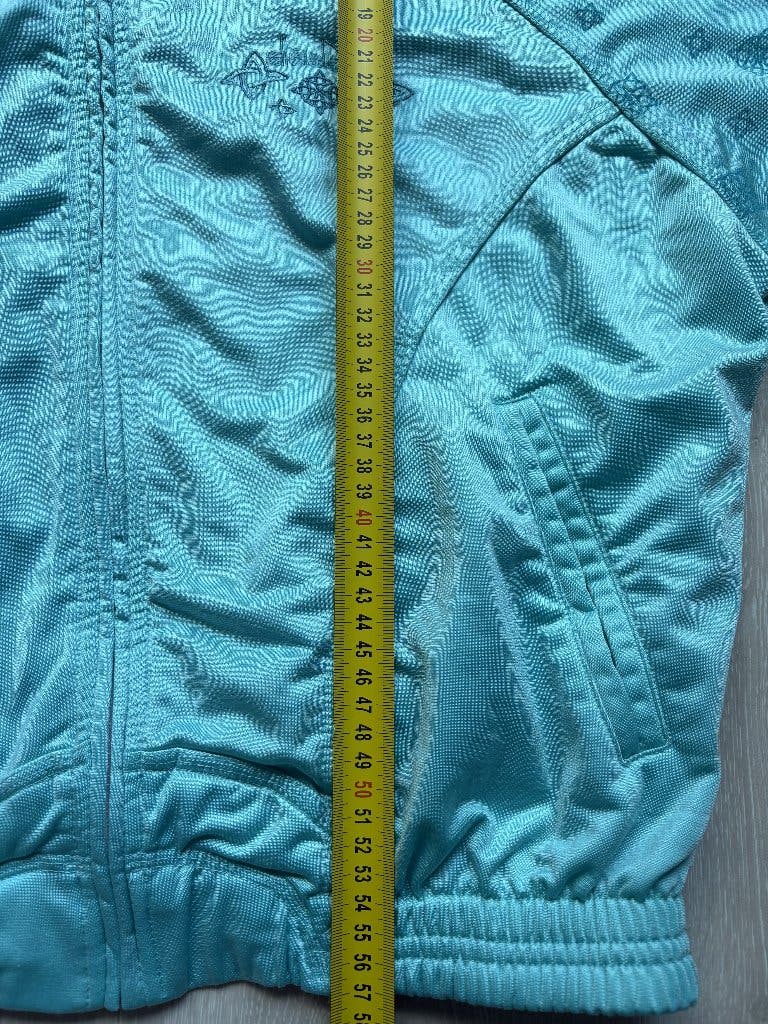 Vintage Diadora Trainingsjack Turquoise S