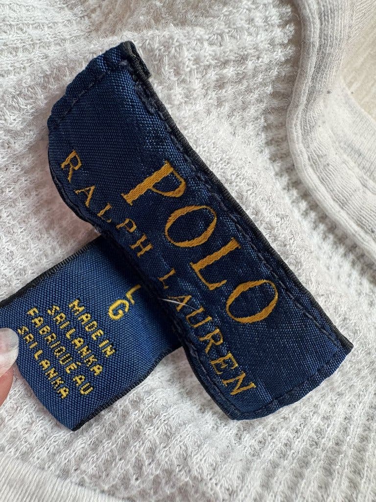 Polo Ralph Lauren Wafel Longsleeve Wit L