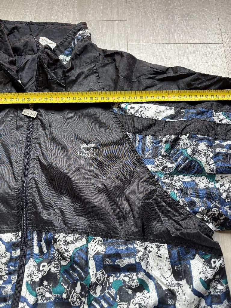 Vintage Leopard Windjack Zwart XXL