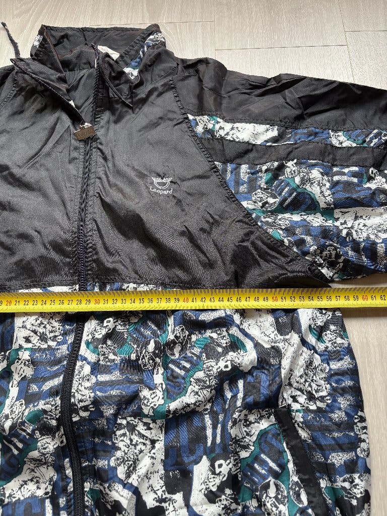 Vintage Leopard Windjack Zwart XXL