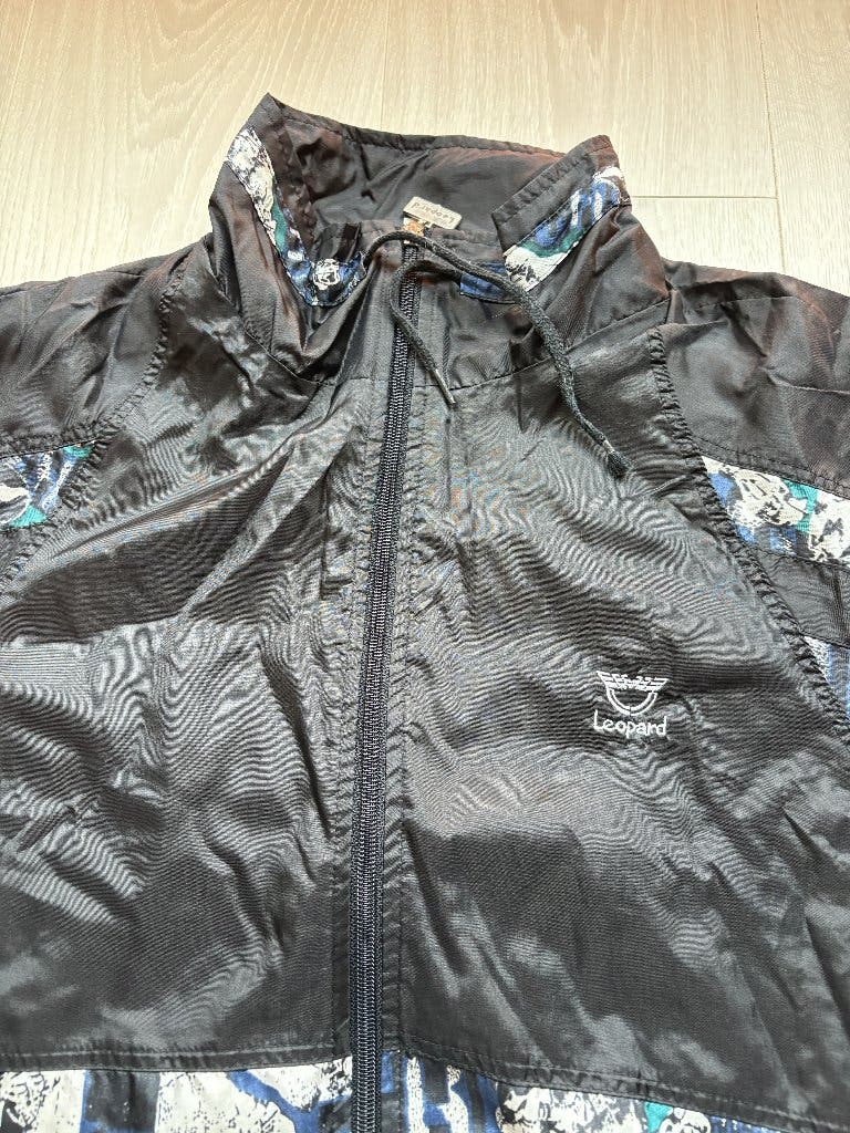 Vintage Leopard Windjack Zwart XXL