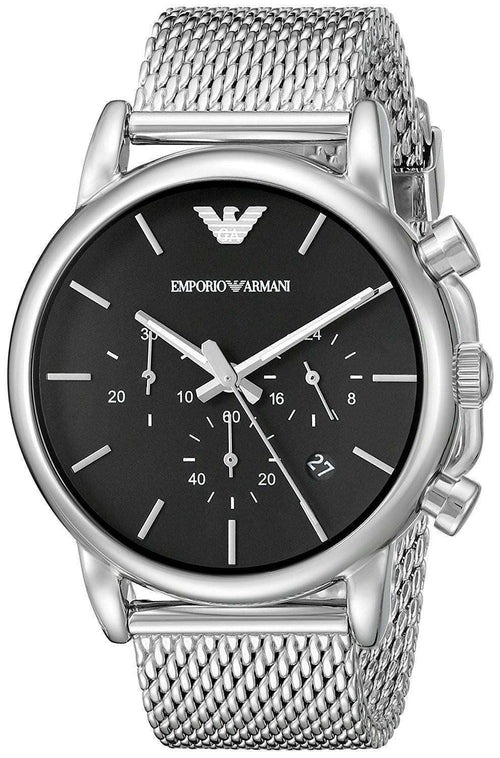 Emporio Armani AR1811 Men's Watch – Silver/Black, 41mm