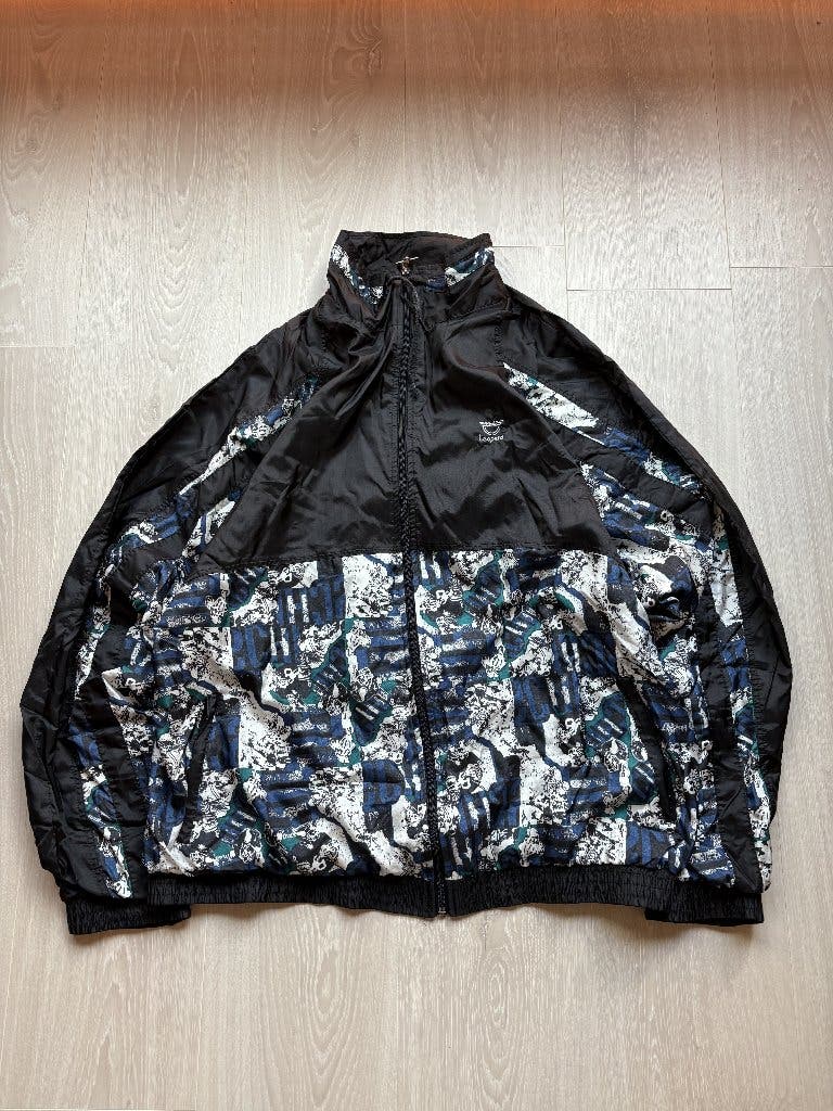 Vintage Leopard Windjack Zwart XXL