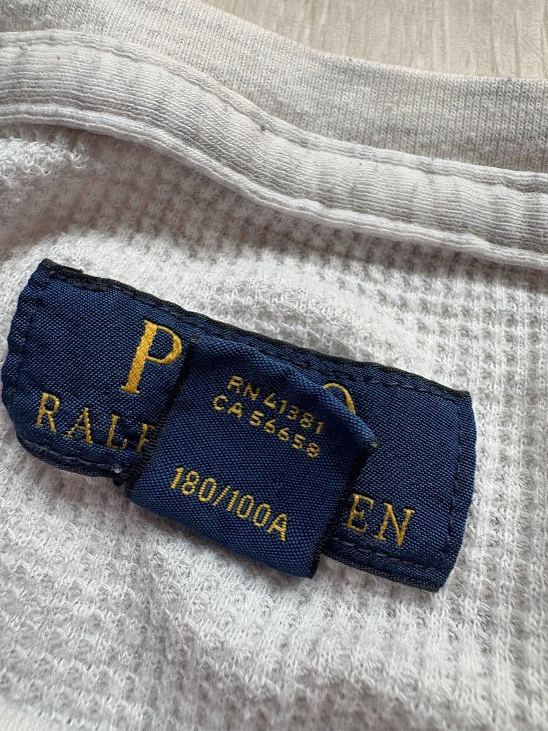 Polo Ralph Lauren Wafel Longsleeve Wit L
