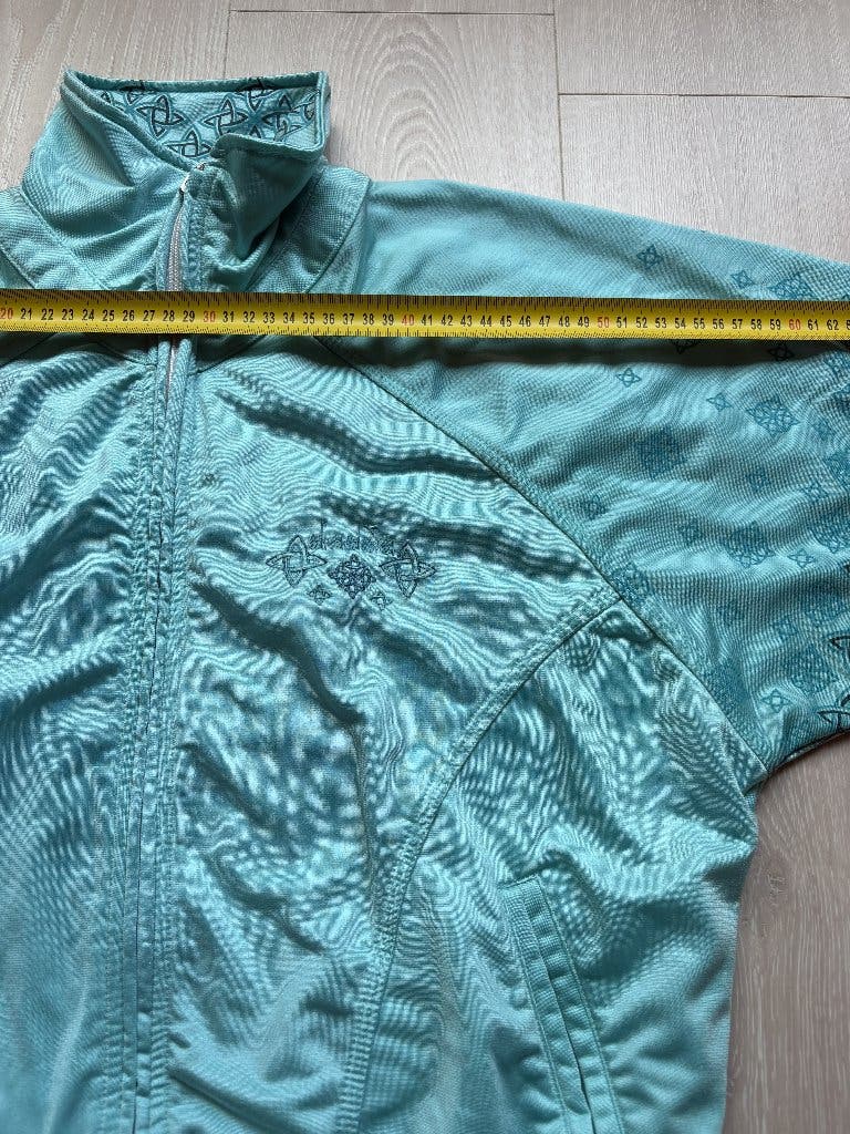 Vintage Diadora Trainingsjack Turquoise S