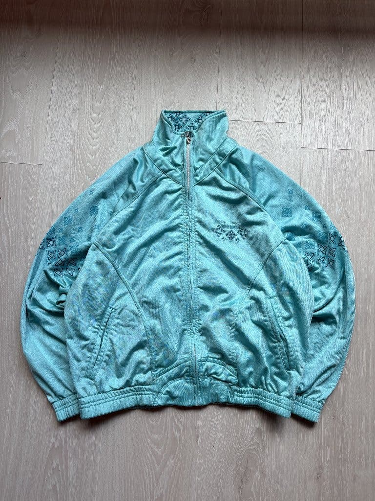 Vintage Diadora Trainingsjack Turquoise S
