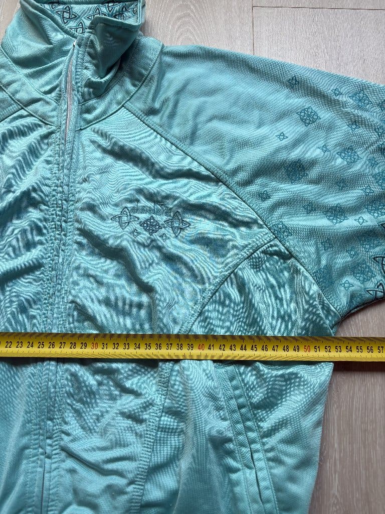 Vintage Diadora Trainingsjack Turquoise S