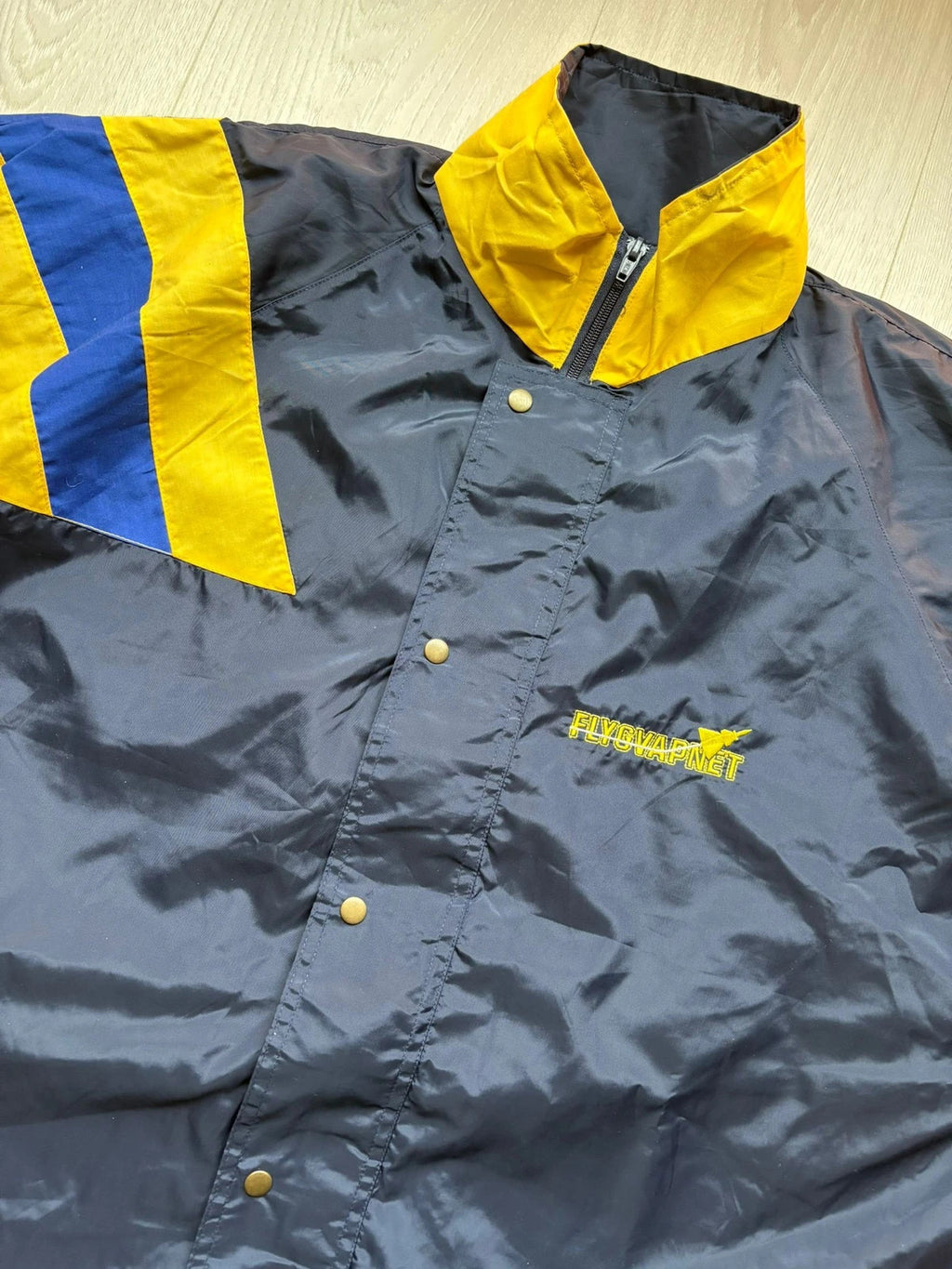 Vintage Flygvapnet Swedish Softshell Rain Jacket L