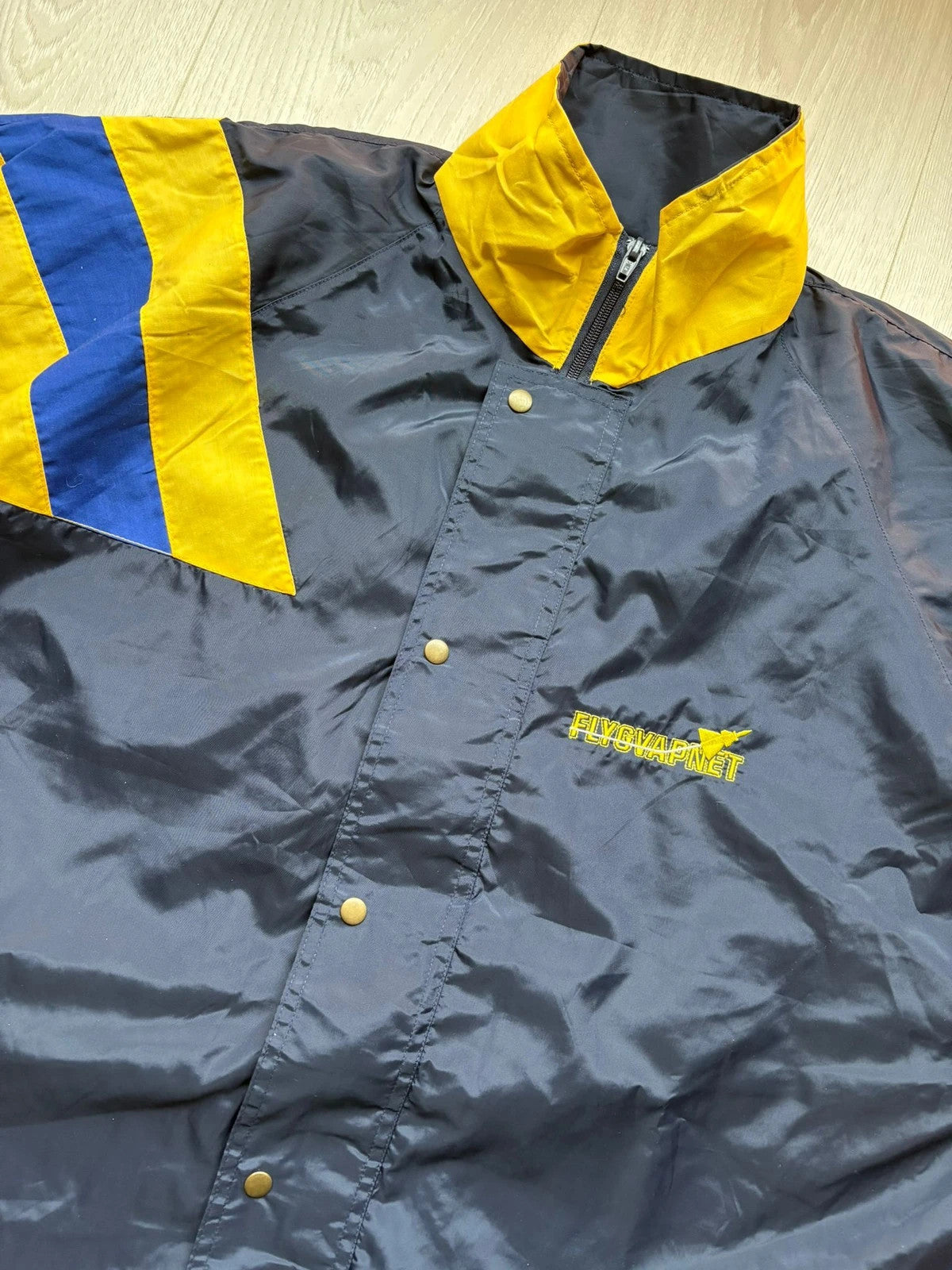 Vintage Flygvapnet Swedish Softshell Rain Jacket L