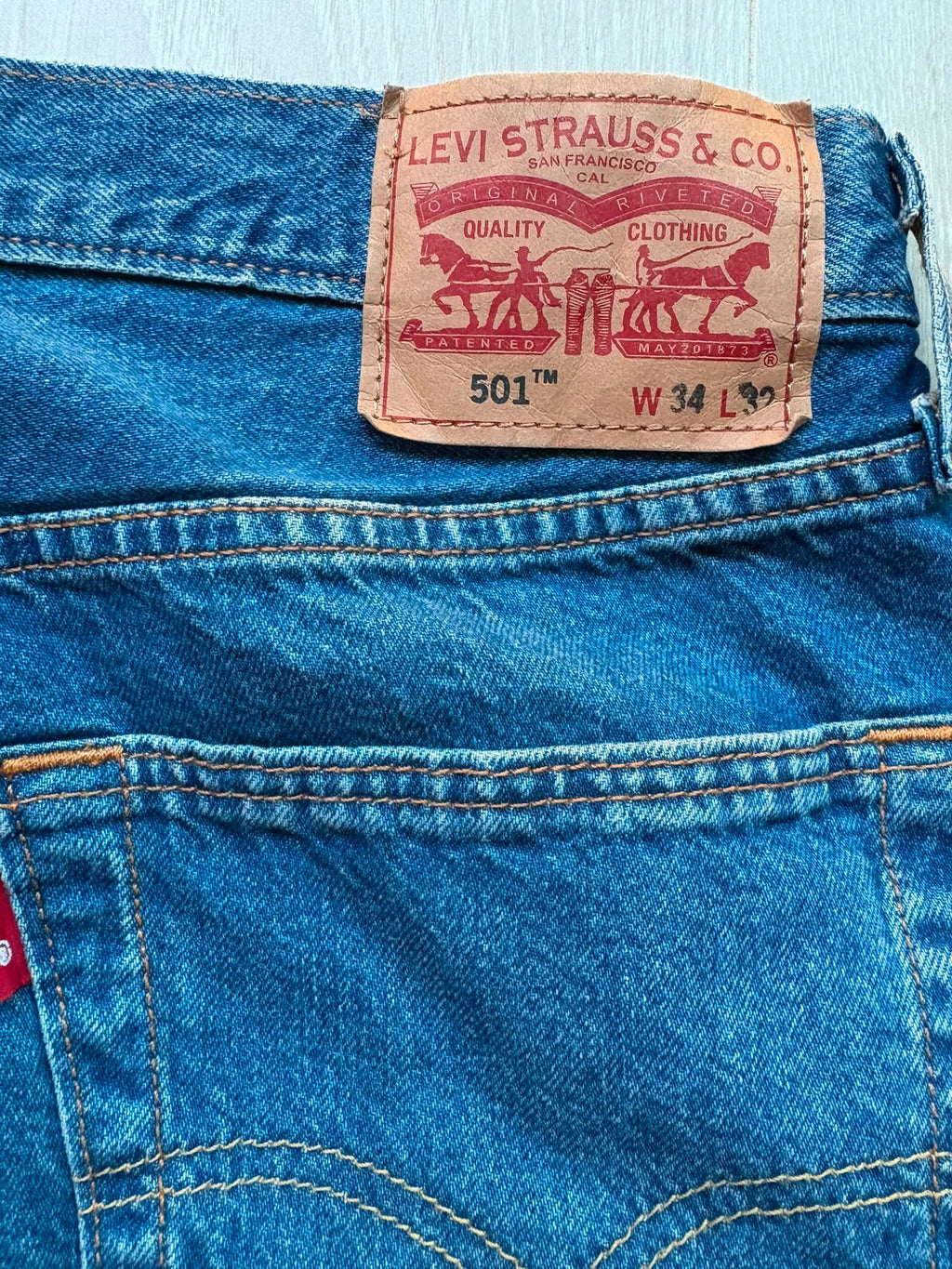 Levi's 501 Denim Shorts W34