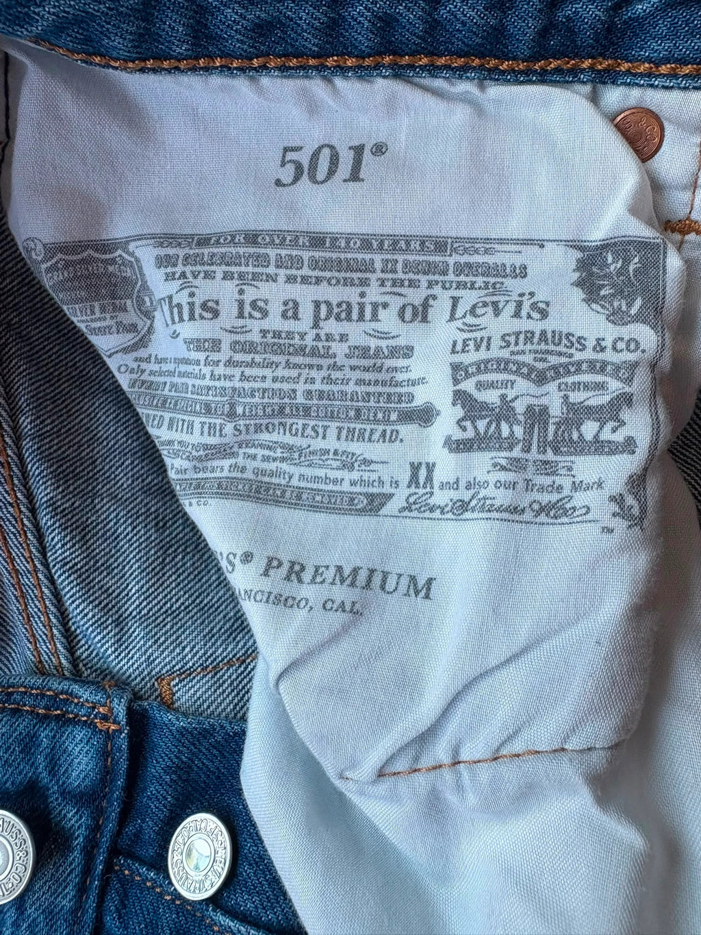 Levi's 501 Denim Jeans W36L36