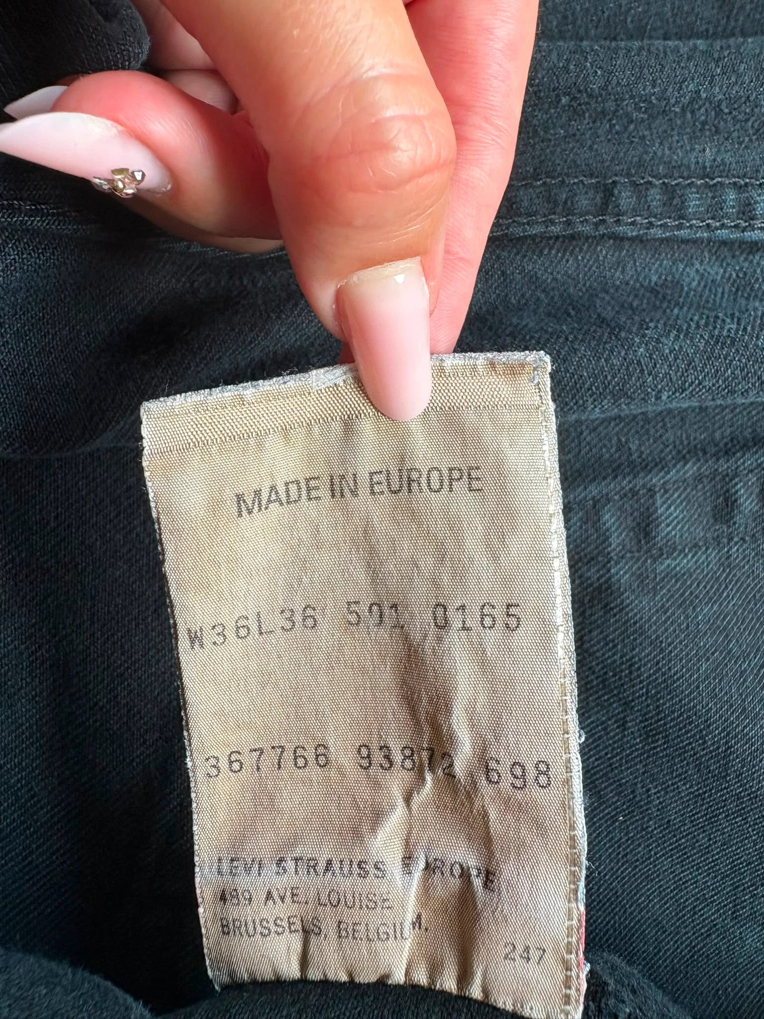 Levi's 501 Denim Jeans W36L36