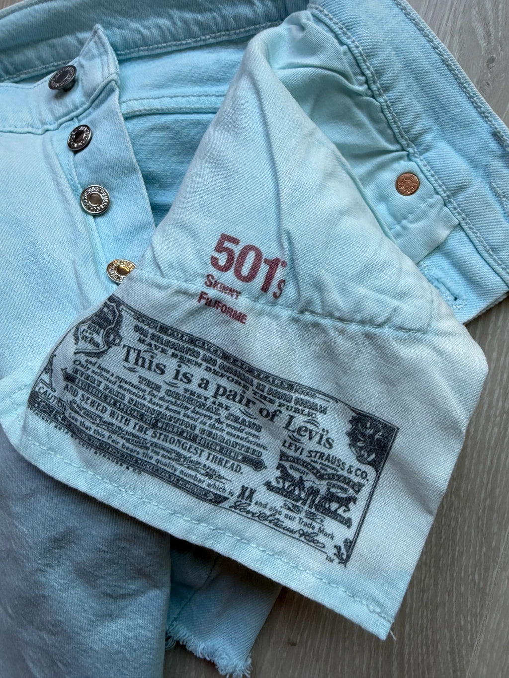 Levi's 501 Skinny Filiforme Women's Denim Shorts W26